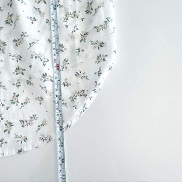 Twik Simons Floral Blouse Long Sleeved Button 1/4 Front Polyester Women's S NWT - Picture 8 of 8